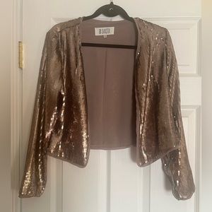 BB Dakota Crop Pewter Taryn Shrug